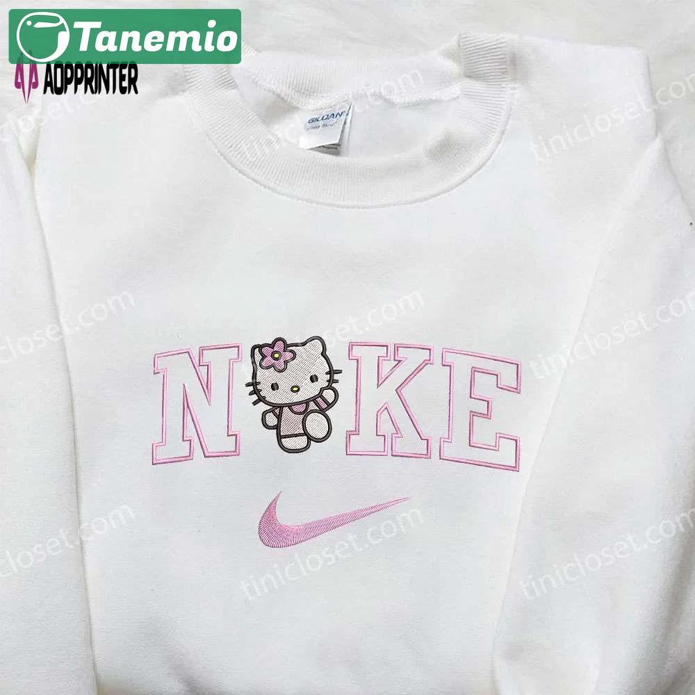 Hello kitty x nike embroidered shirt & sweatshirt: best gifts for daughter Embroidered Shirt