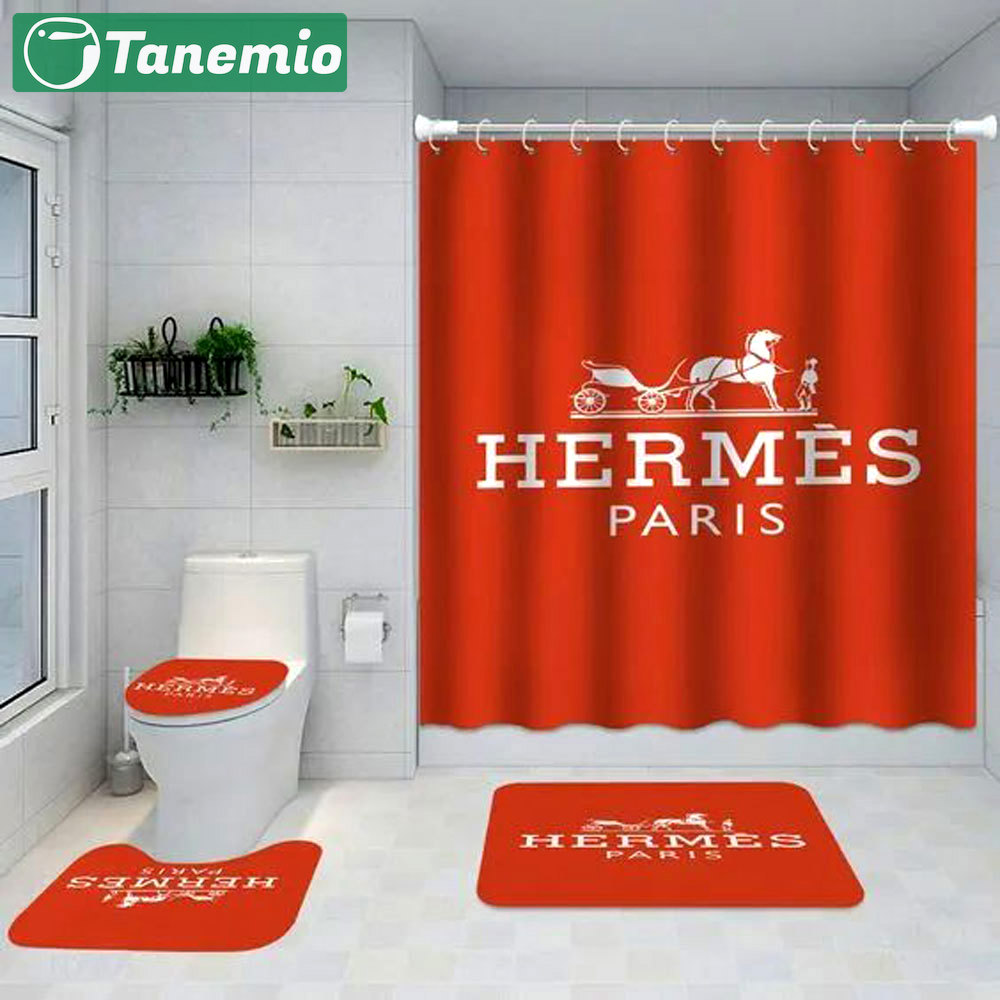 Hermes paris home decor hypebeast bathroom sets bath mat luxury fashion brand Bathroom Set