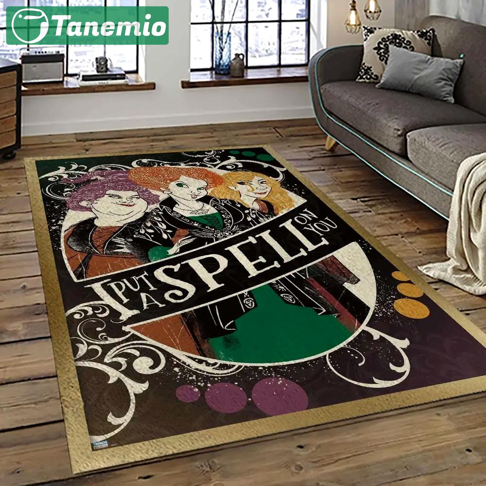Hocus pocus supernatural comedy film movie carpet area rug home decor halloween gift best present for friends hps19 Rectangle Rug