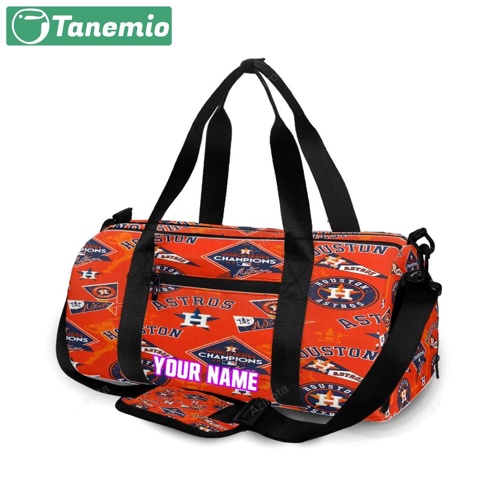 Houston astros emblem v9 personalized name travel bag gym bag 615 Travel Bag