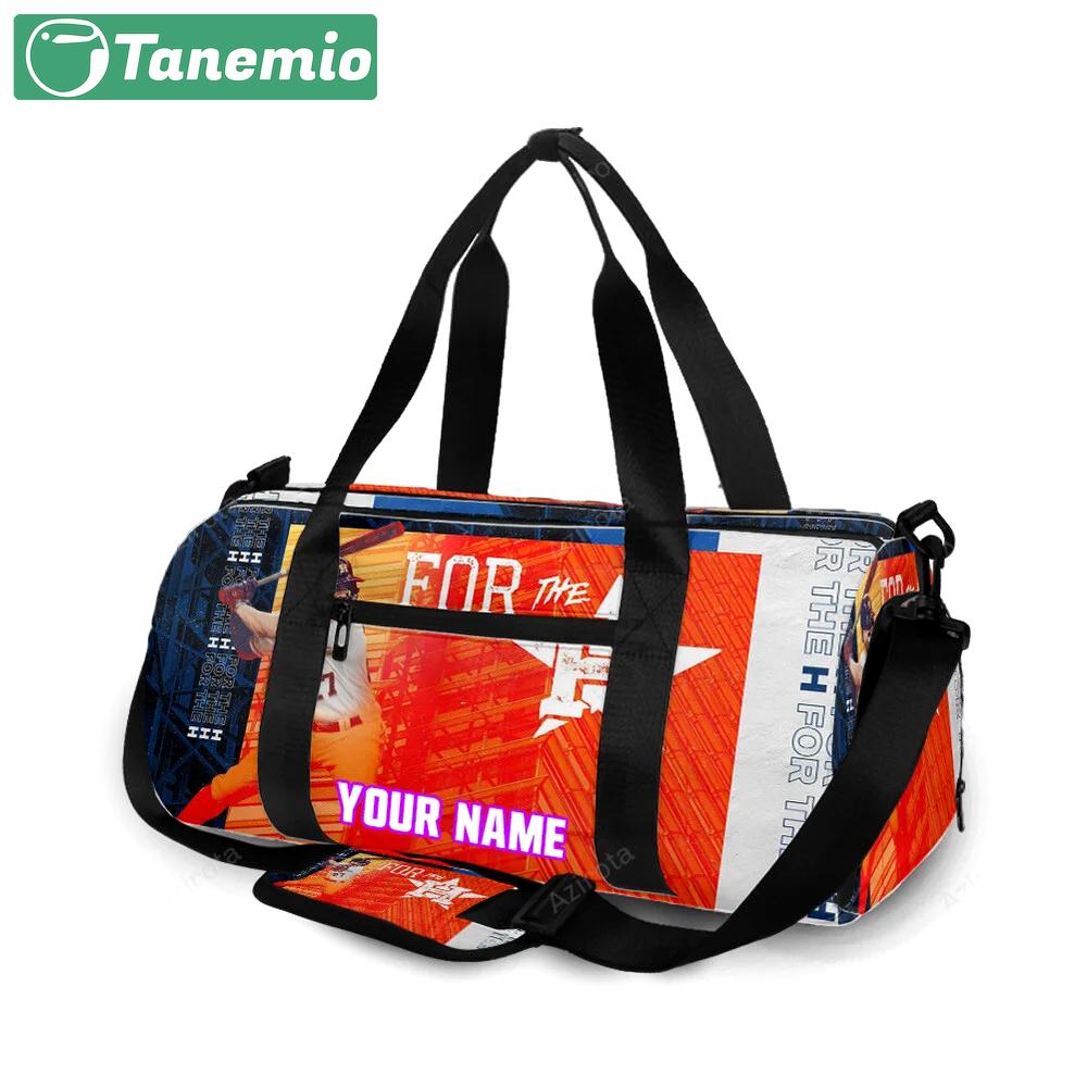 Houston astros jose altuve 27 v6 personalized name travel bag gym bag 7 Travel Bag