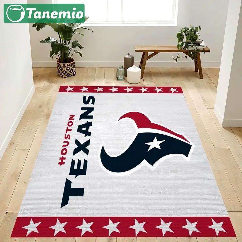 Houston texans nfl 8 area rug living room and bed room rug regtangle carpet Rectangle Rug