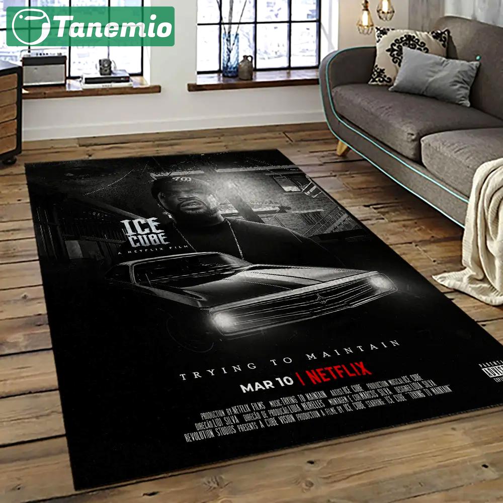 Ice cube rapper hiphop music retangle carpet area rug home decor best gift for fan and friends ic9 Rectangle Rug