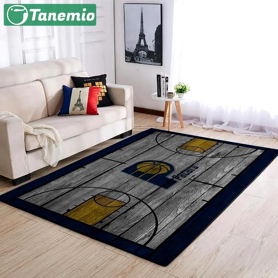 Indiana pacers area rug nba carpet living room rug regtangle carpet v4612 Rectangle Rug