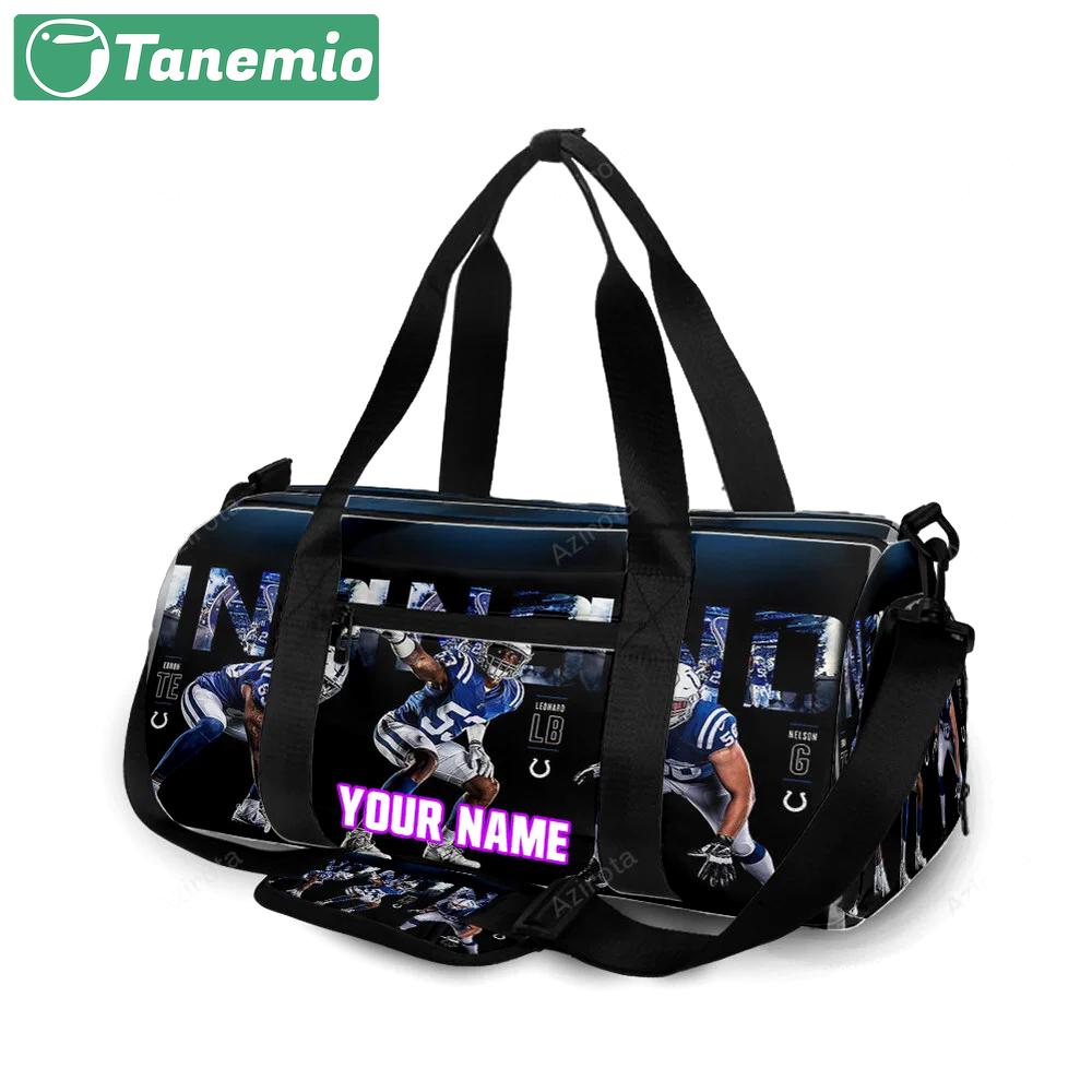 Indianapolis colts all players1 personalized name travel bag gym bag 512 Travel Bag