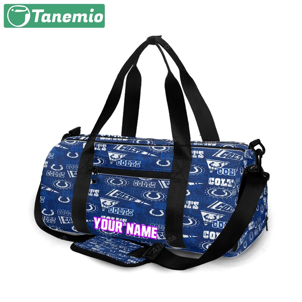 Indianapolis colts3 personalized name travel bag gym bag 531 Travel Bag