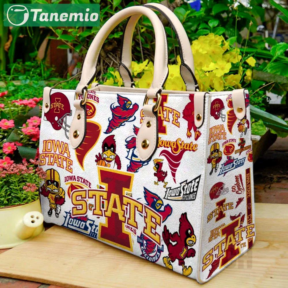 Iowa state cyclone leather handbag 1 3383 Women Leather Hand Bag