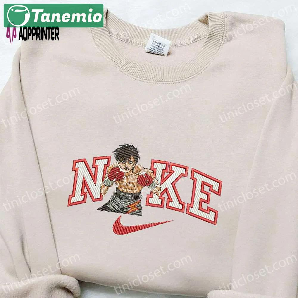 Ippo makunouchi x nike anime embroidered shirt – hajime no ippo inspired nike collaboration Embroidered Shirt