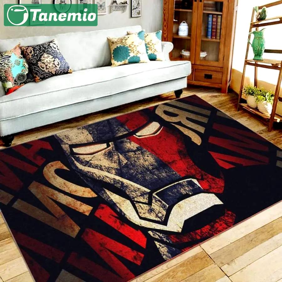 Iron man area rug living room rug home decor home decor bedroom Rectangle Rug