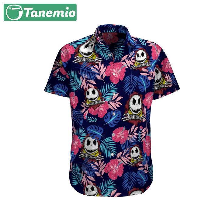 Jack skellington hawaiian shirt  nightmare before christmas hawaiian shirt for women men Hawaii Shirt Shorts & Flip Flops
