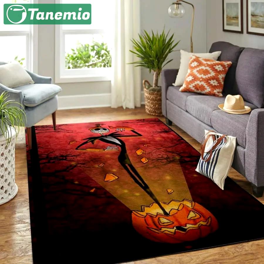 Jack skellington in the pumpkin 190909 area rug living room rug home decor floor decor Rectangle Rug