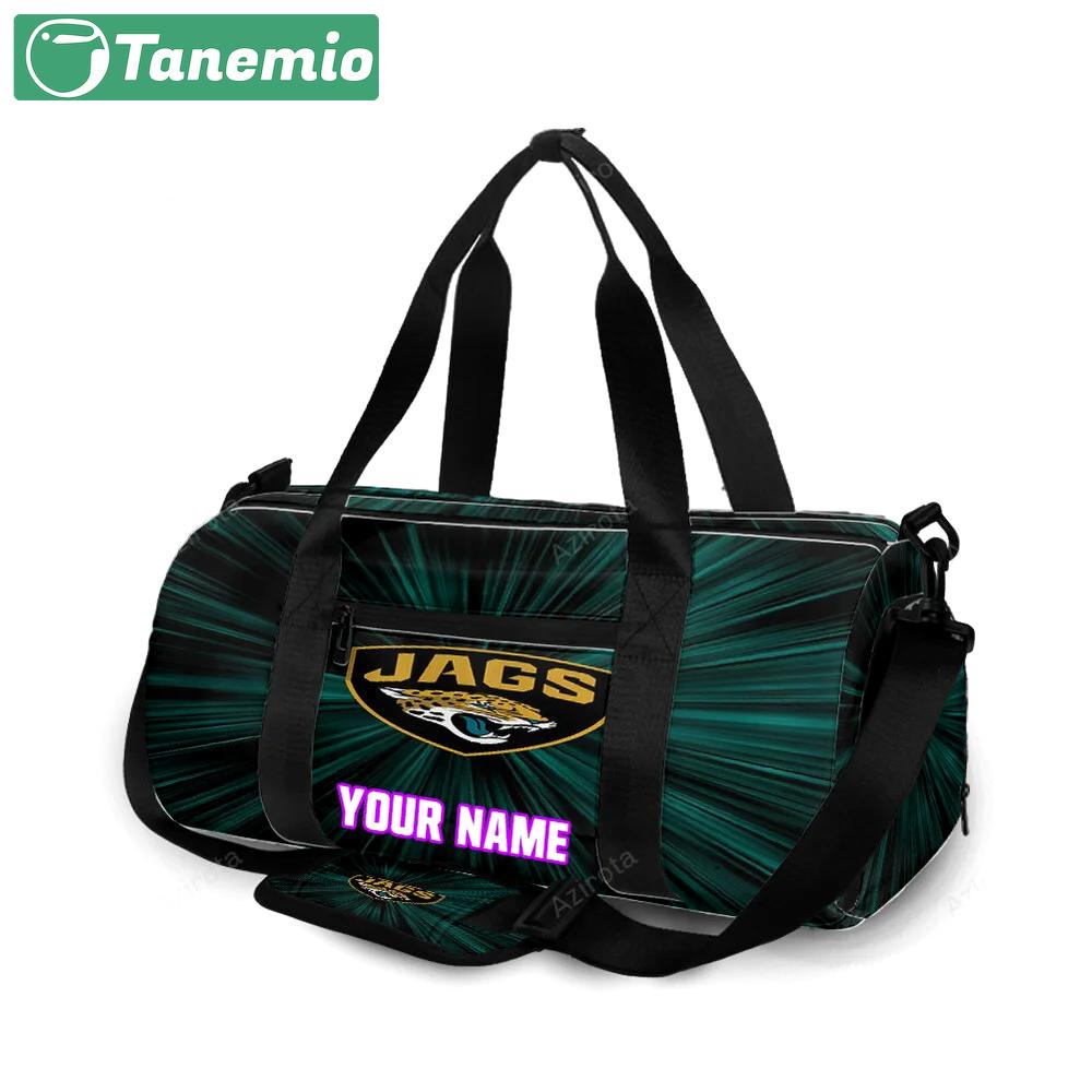 Jacksonville jaguars emblem v1 personalized name travel bag gym bag 2162 Travel Bag