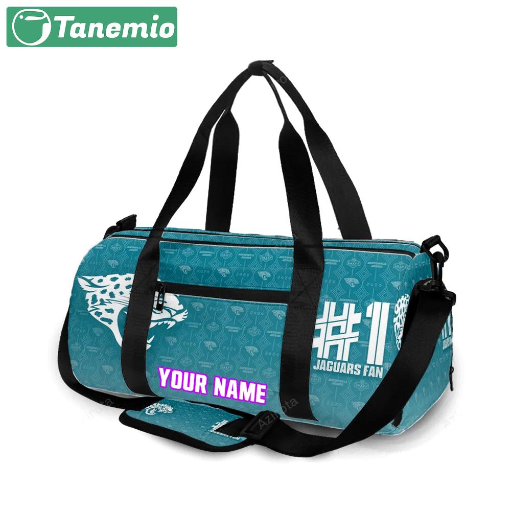Jacksonville jaguars emblem v13 personalized name travel bag gym bag 291 Travel Bag