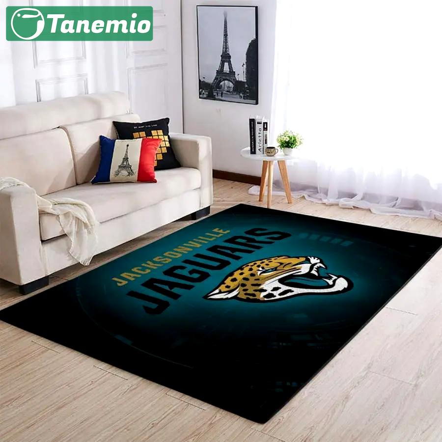 Jacksonville jaguars living room rug home decor nfl team logo 2003272 1 Rectangle Rug