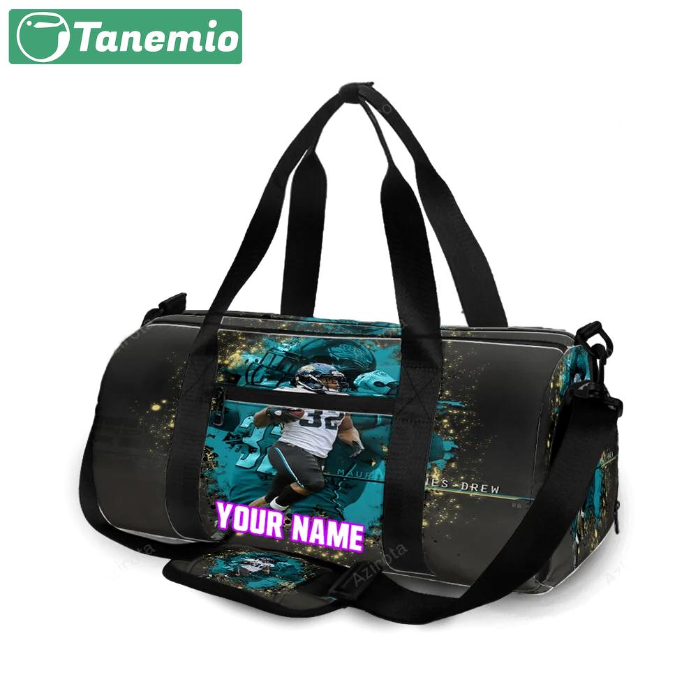 Jacksonville jaguars maurice john drew 32 personalized name travel bag gym bag 1987 Travel Bag