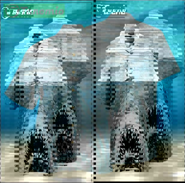 Jaws hawaiian shirt Hawaii Shirt Shorts & Flip Flops