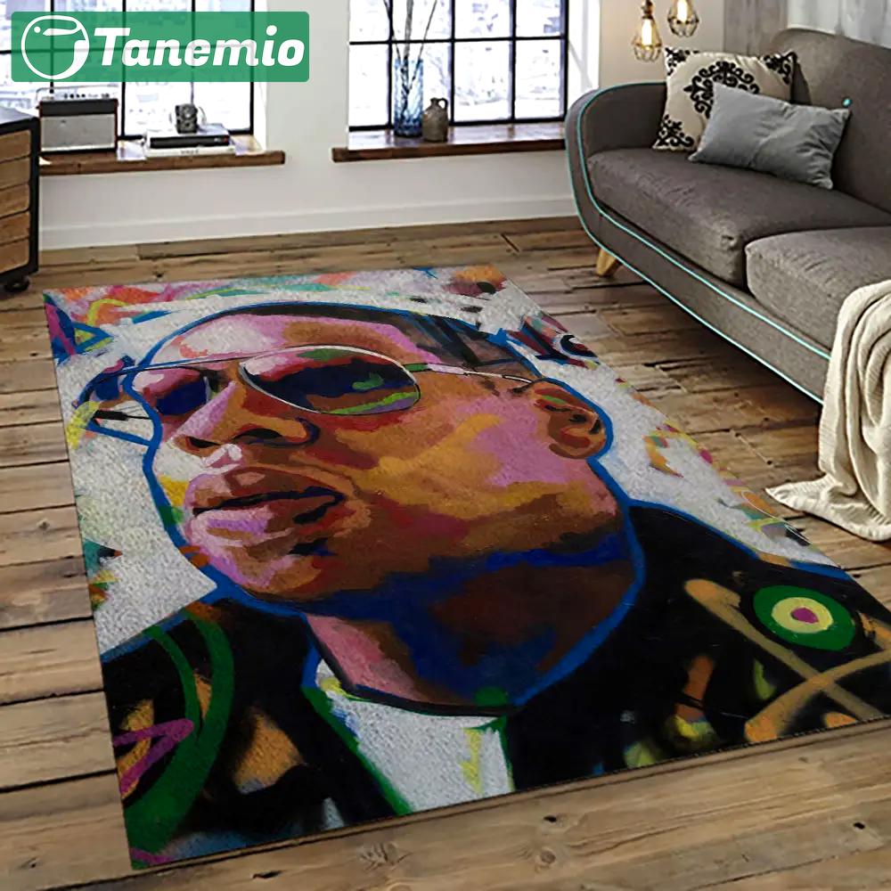Jay-z rapper hiphop music retangle carpet area rug home decor best gift for fan and friends jz16 Rectangle Rug
