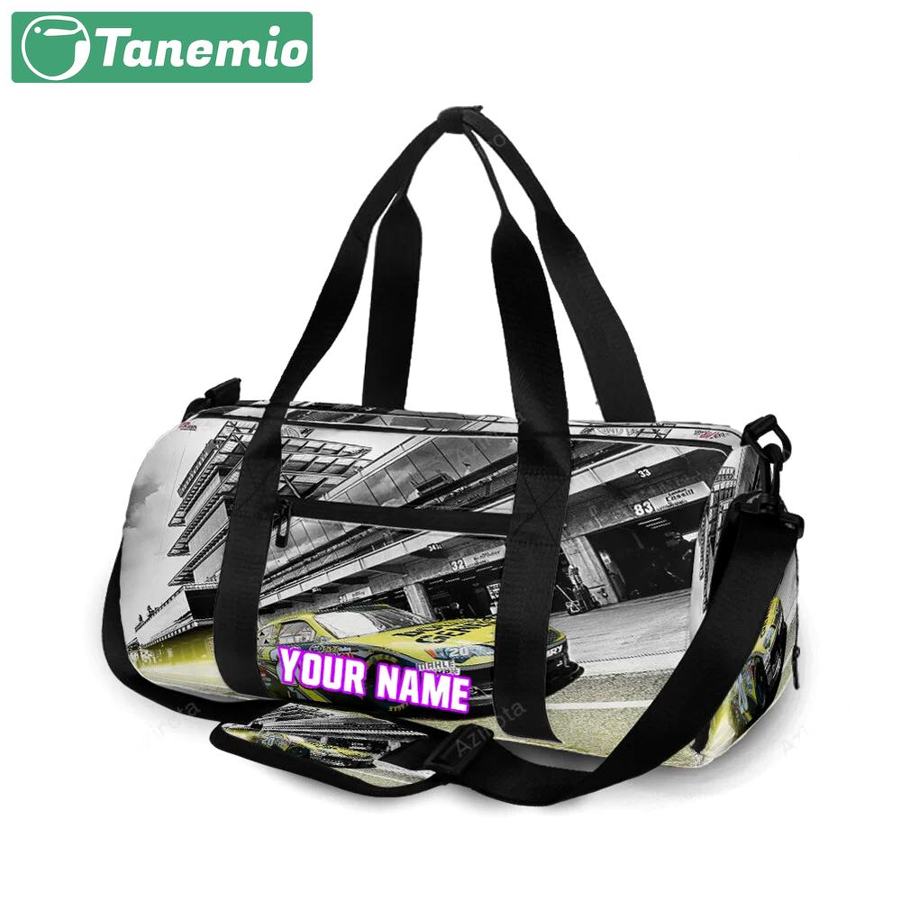 Joe gibbs racing car2 personalized name travel bag gym bag 1723 Travel Bag