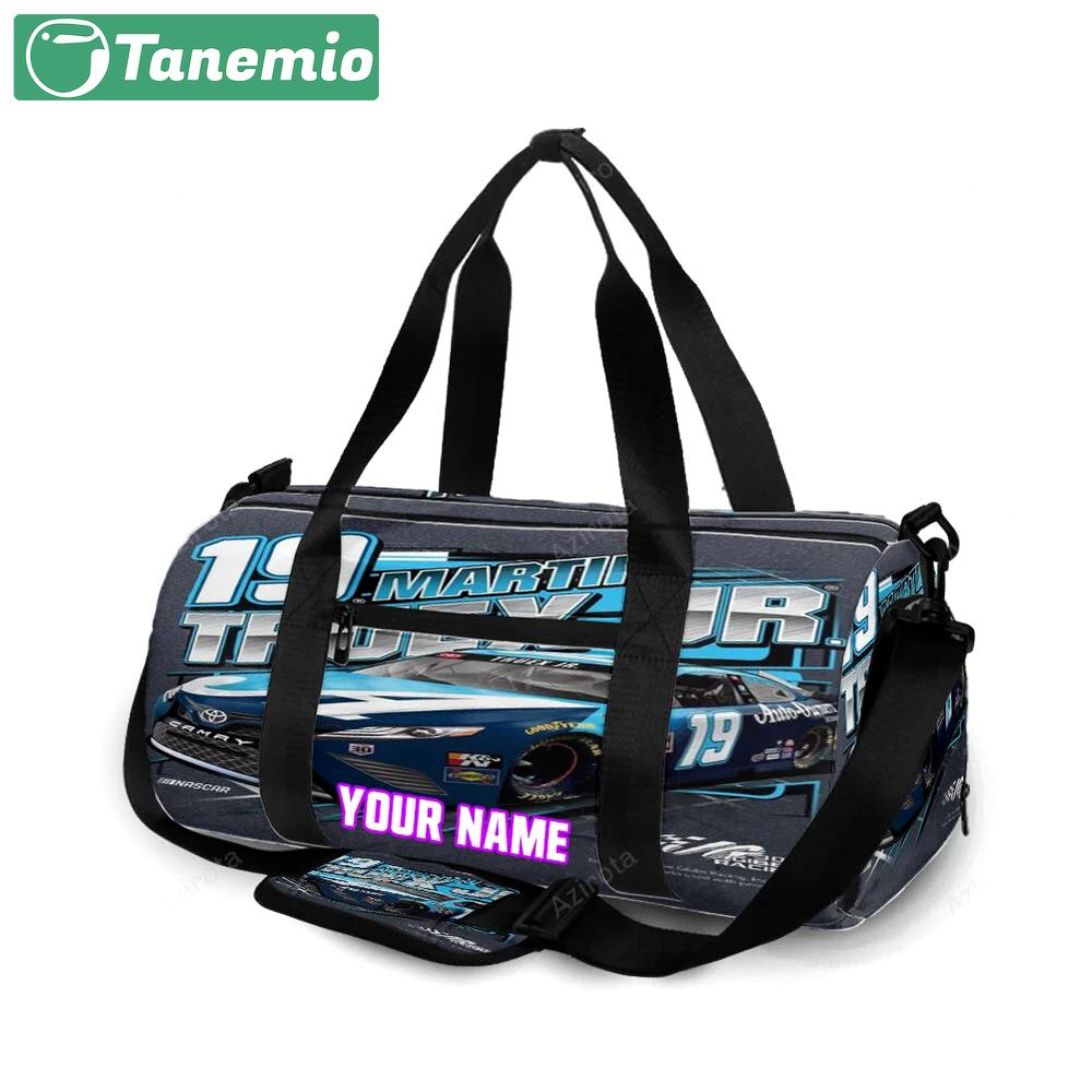 Joe gibbs racing martin truex jr6 personalized name travel bag gym bag 586 Travel Bag
