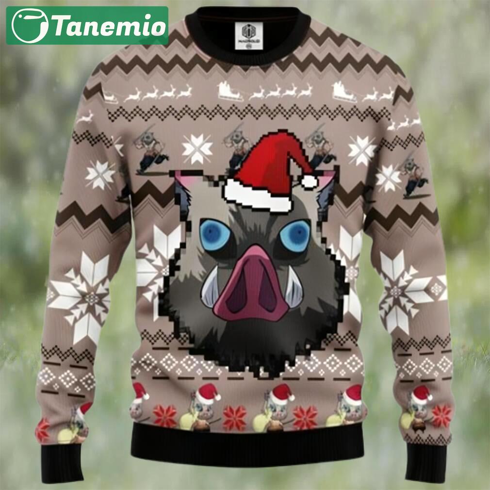 Kimetsu no yaiba hashibira demon slayer chibi demon slayer ugly christmas sweater Christmas Ugly Sweater