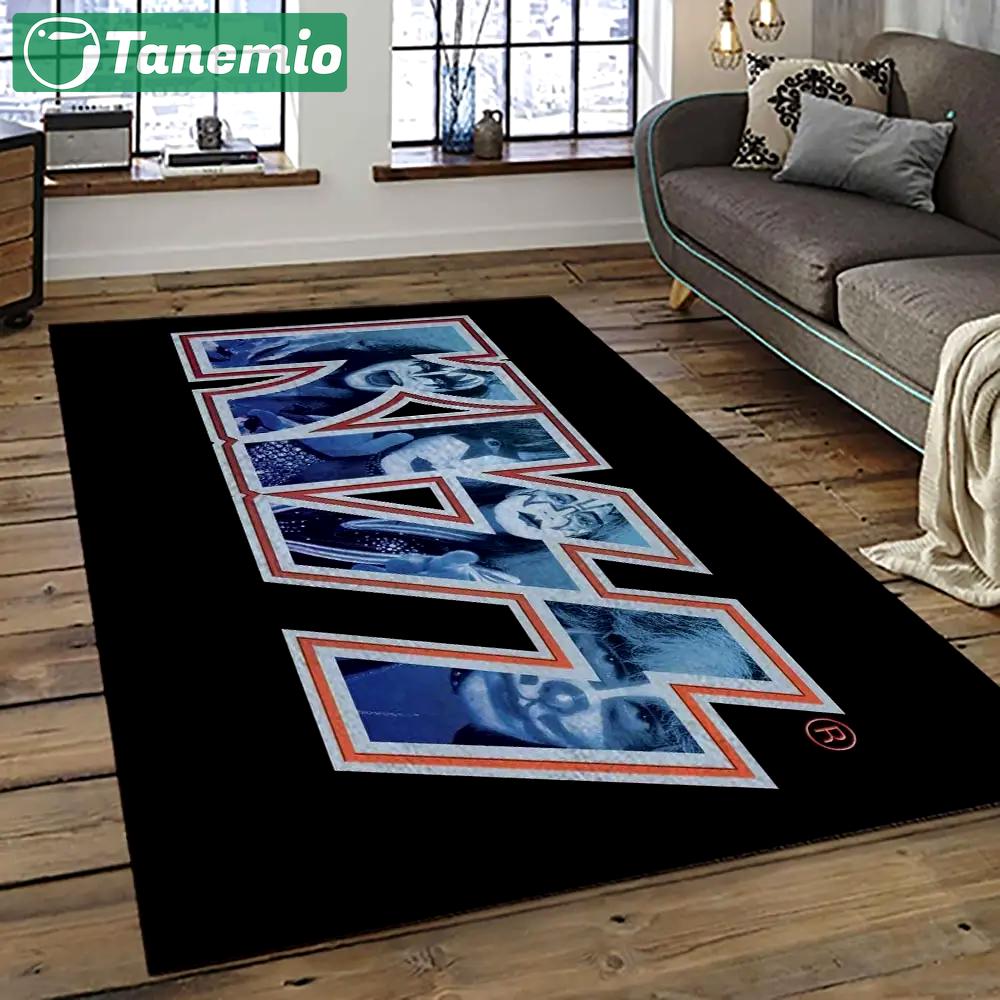 Kiss rock band music retangle carpet area rug home decor best gift for fan and friends as79 Rectangle Rug