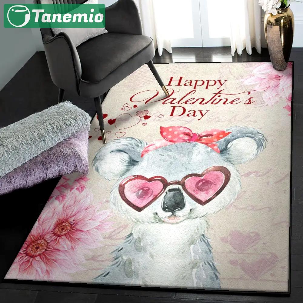 Koala bear washable rugs, happy valentine’s day koala gs rug Rectangle Rug