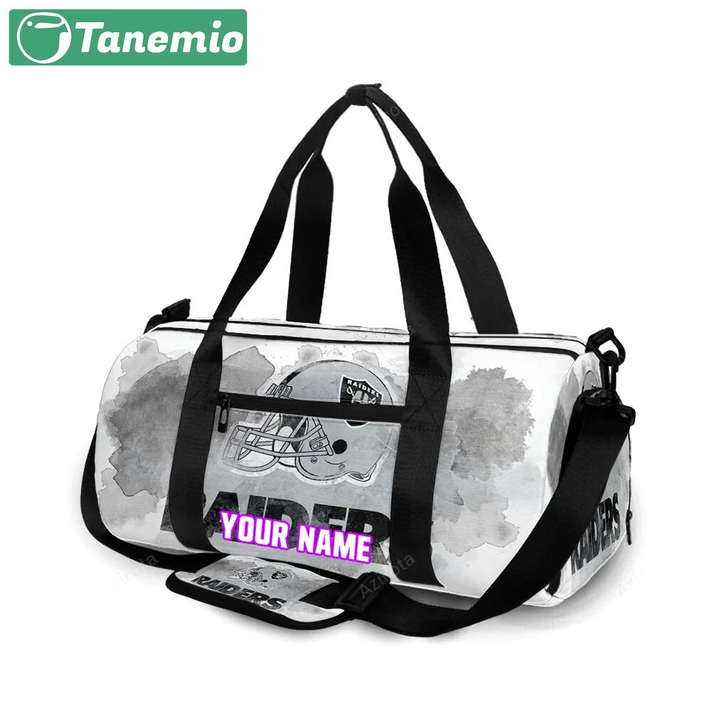Las vegas raiders helmet art2 personalized name travel bag gym bag 796 Travel Bag