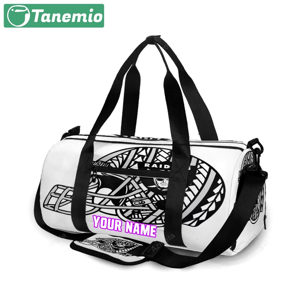 Las vegas raiders helmet triba personalized name travel bag gym bag 140 Travel Bag