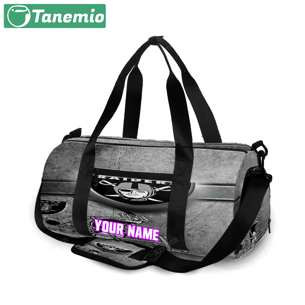 Las vegas raiders logo art vintage2 personalized name travel bag gym bag 1923 Travel Bag