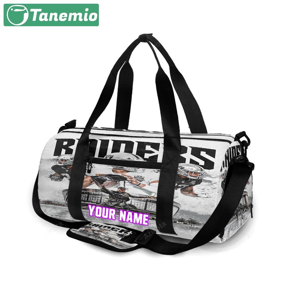 Las vegas raiders players art3 personalized name travel bag gym bag 1254 Travel Bag