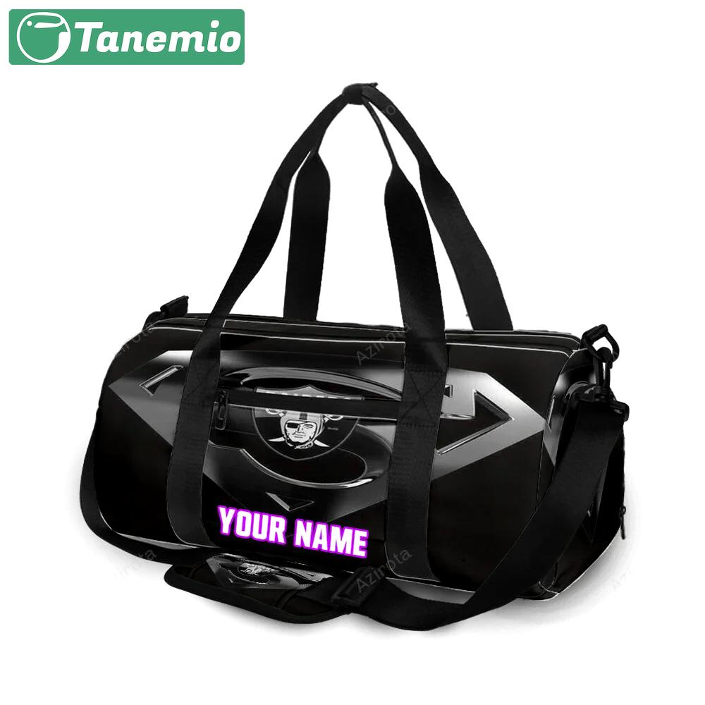 Las vegas raiders super logo personalized name travel bag gym bag 1801 Travel Bag