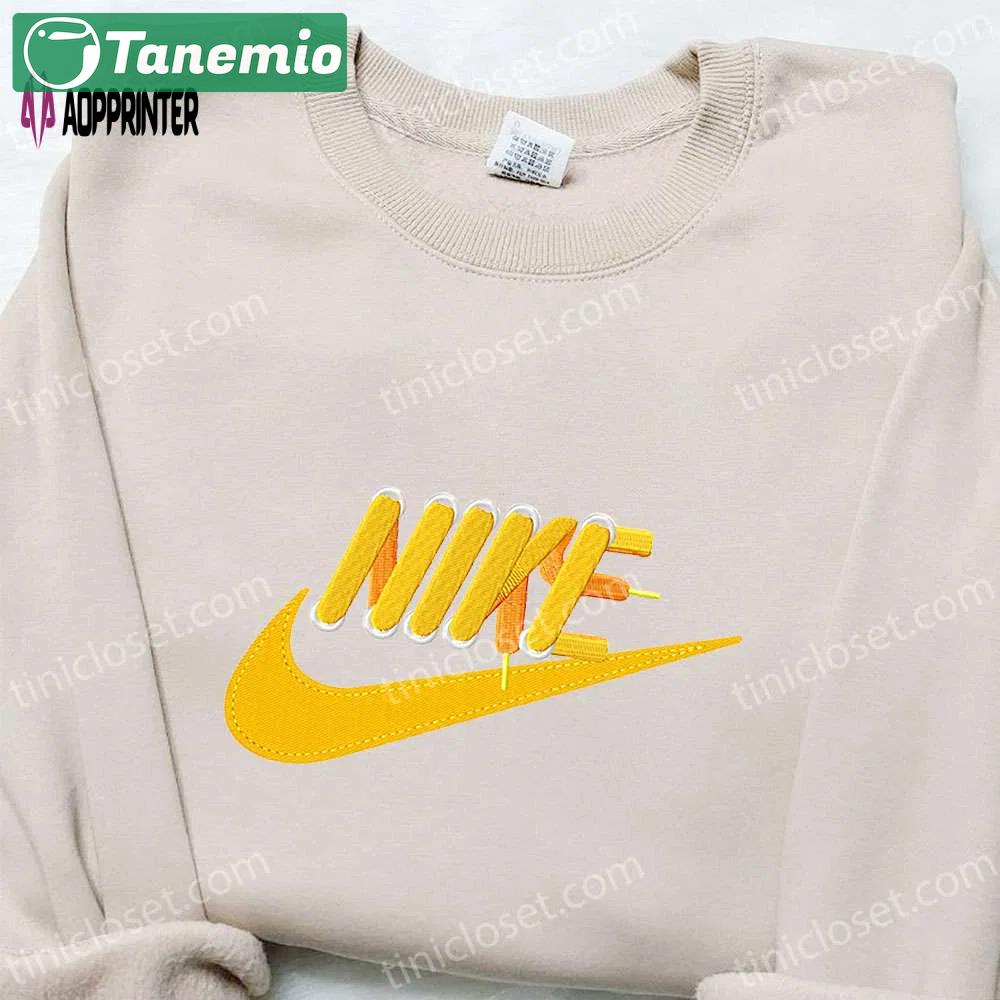 Leather laces x nike embroidered shirt: best nike-inspired gift for family Embroidered Shirt