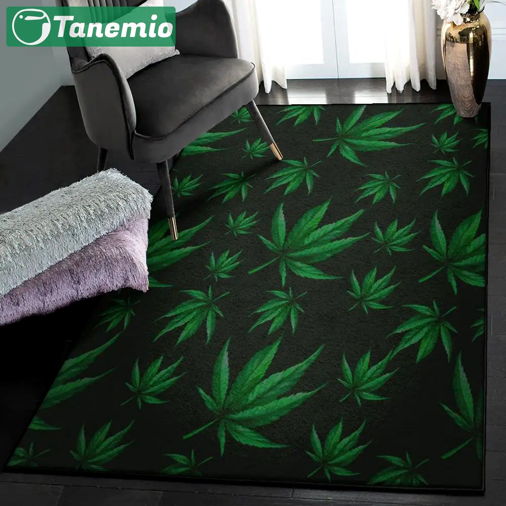 Leaves cool rugs, pot leaf pattern rug Rectangle Rug