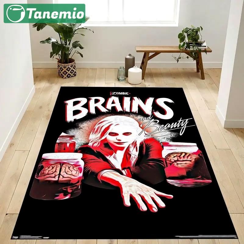 Liv moore dc comics tv izombie brains and baeuty area rug living room and bed room rug rug regtangle carpet floor decor home decor Rectangle Rug
