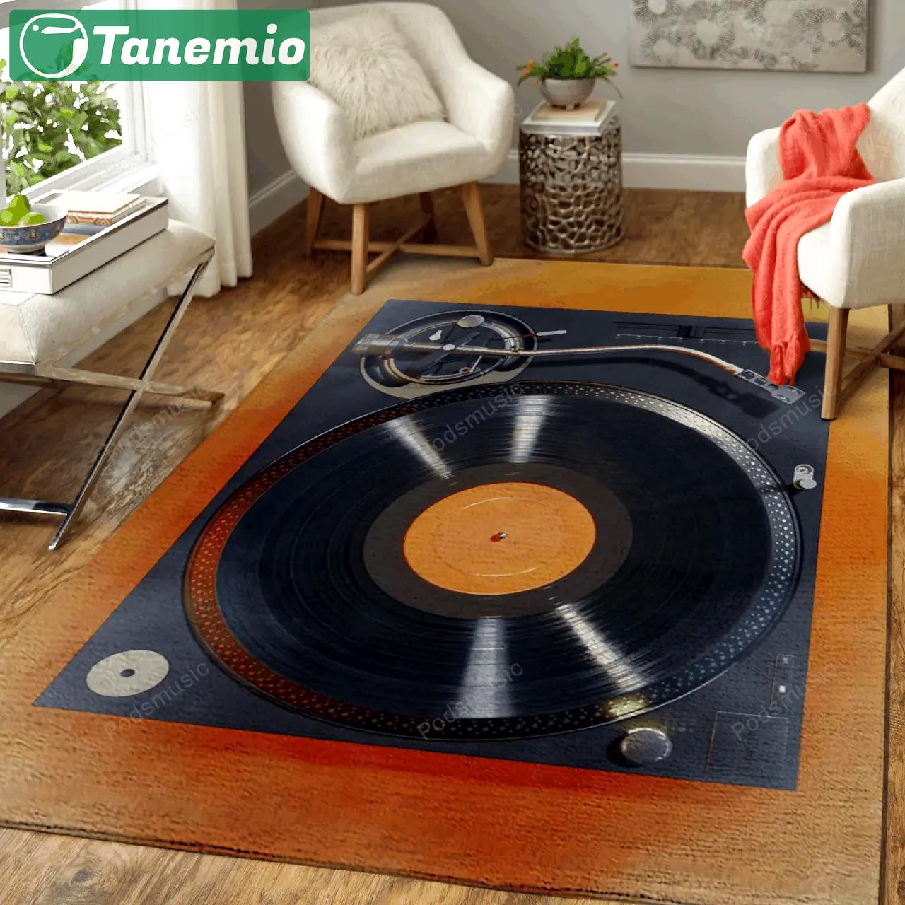 Long play foggy night music art for fans area rug living room carpet rug regtangle carpet floor decor home decor Rectangle Rug
