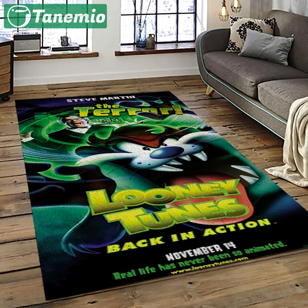 Looney tunes characters cartoon movie carpet rectangle area rug for living room bedroom decor lt15 Rectangle Rug