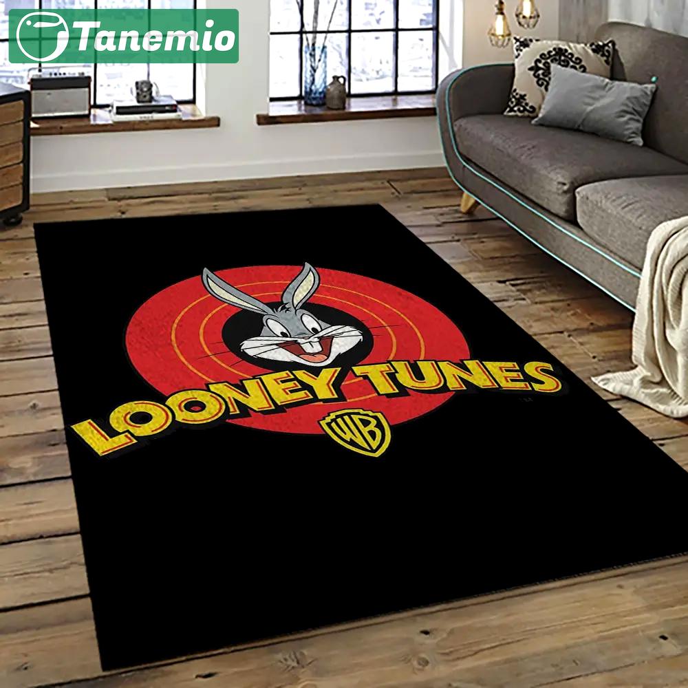 Looney tunes characters cartoon movie carpet rectangle area rug for living room bedroom decor lt48 Rectangle Rug