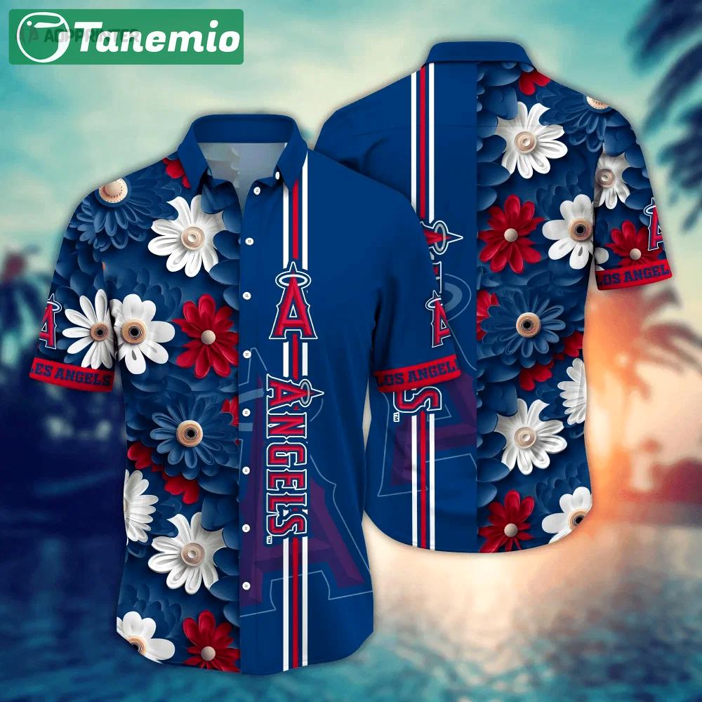 Los angeles angels mlb flower hawaiian shirt gift men women gift men women Hawaii Shirt