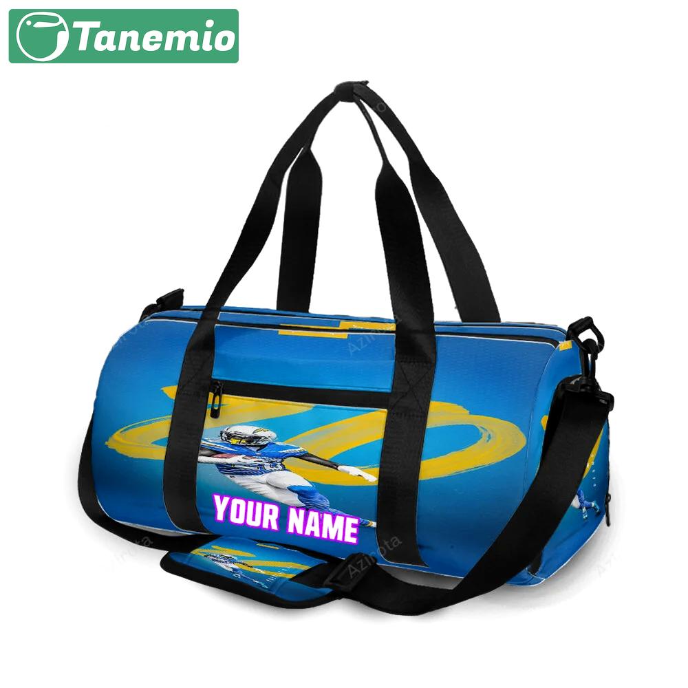 Los angeles chargers 20 desmond king personalized name travel bag gym bag 352 Travel Bag