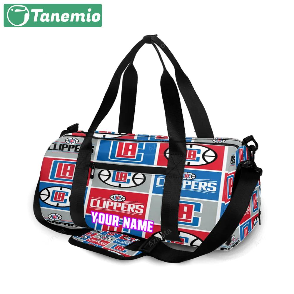 Los angeles clippers logo2 personalized name travel bag gym bag 1783 Travel Bag