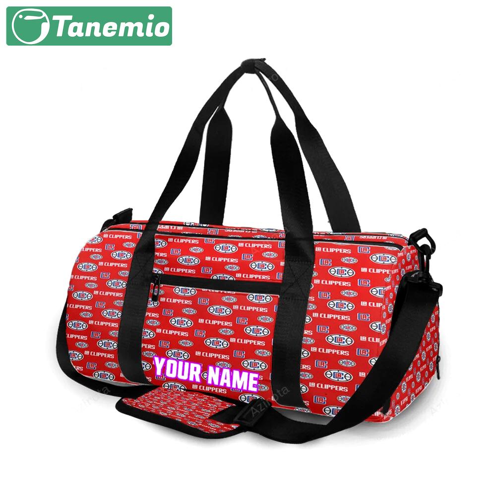 Los angeles clippers logo3 personalized name travel bag gym bag 1675 Travel Bag