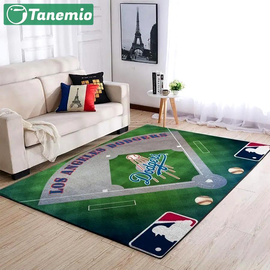 Los angeles dodgers area rug mlb team logo carpet living room rugs v741 Rectangle Rug