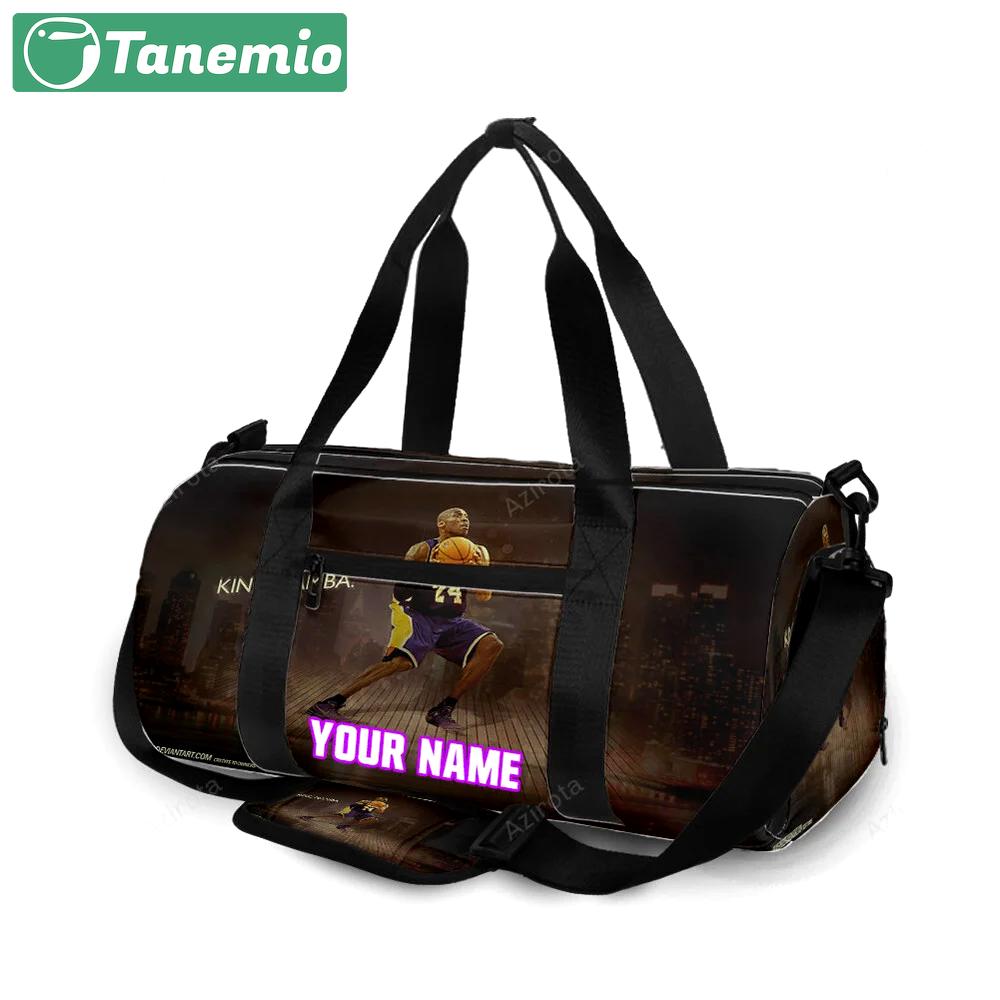 Los angeles lakers 24 kobe bryant king mamba personalized name travel bag gym bag 1606 Travel Bag