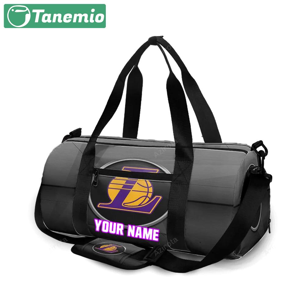 Los angeles lakers emblem v64 personalized name travel bag gym bag 1686 Travel Bag