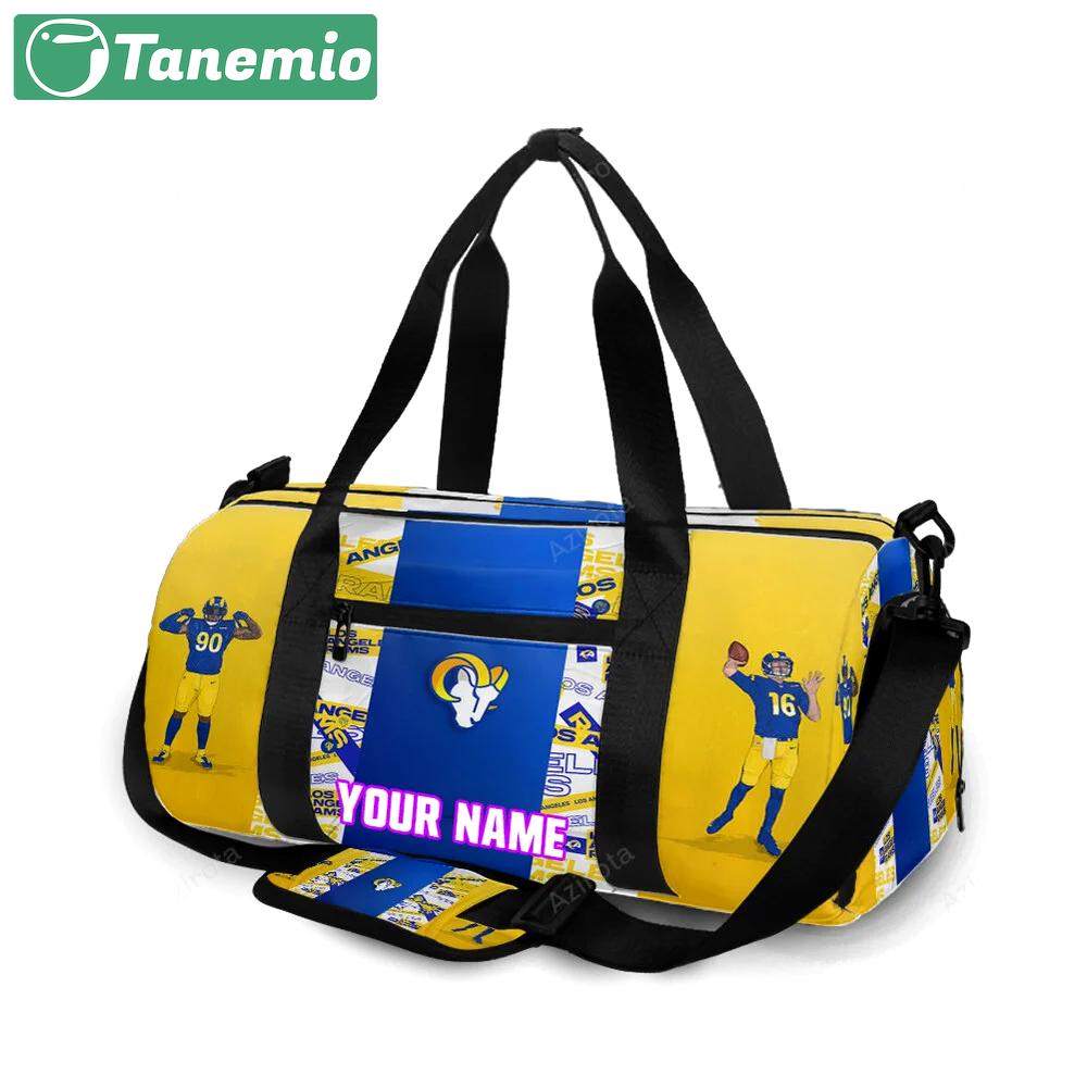 Los angeles rams all players2 personalized name travel bag gym bag 1656 Travel Bag
