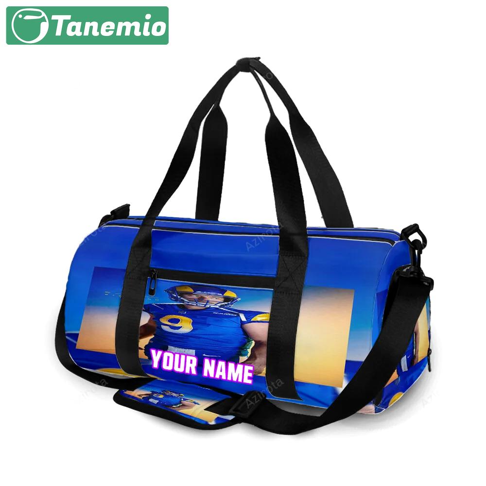 Los angeles rams john wolford2 personalized name travel bag gym bag 1576 Travel Bag