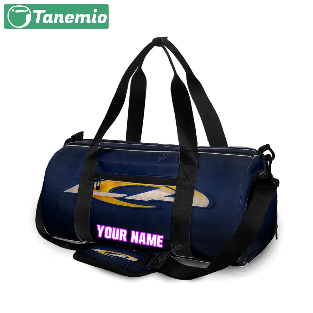 Los angeles rams la navy wood personalized name travel bag gym bag 962 Travel Bag