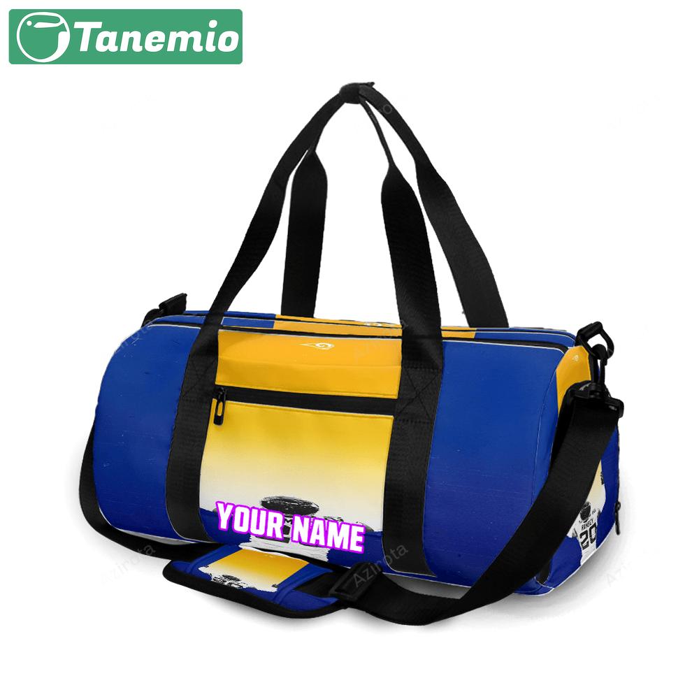 Los angeles rams on twitter nfl football wallpaper ram personalized name travel bag gym bag 146 Travel Bag