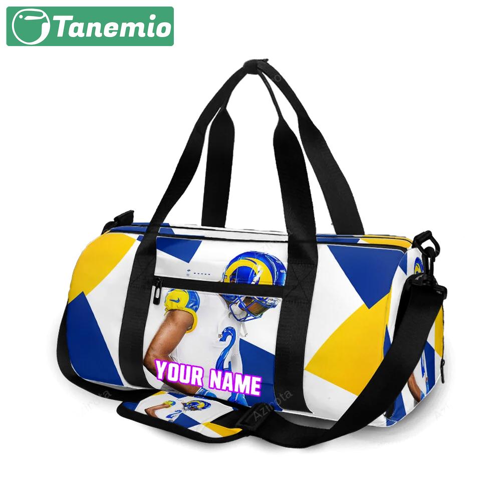 Los angeles rams robert woods1 personalized name travel bag gym bag 749 Travel Bag