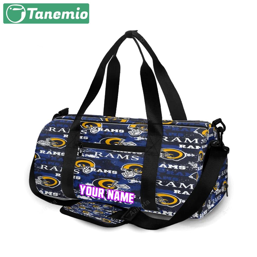 Los angeles rams5 personalized name travel bag gym bag 249 Travel Bag